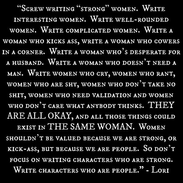 screw writing strong women, scrivere personaggi femminili