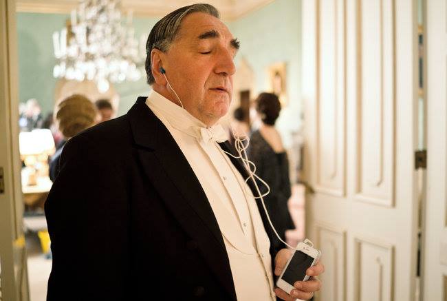 mr carson, ipod, mp3, downton abbey, funny