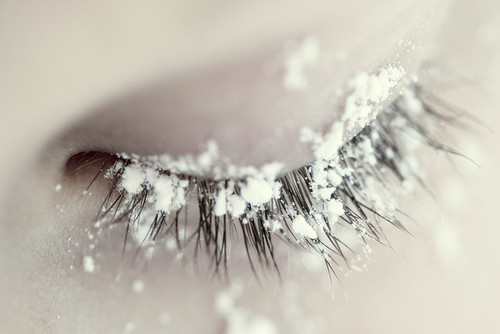 snow lashes ciglia neve