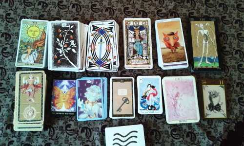 My Tarot deck collection
